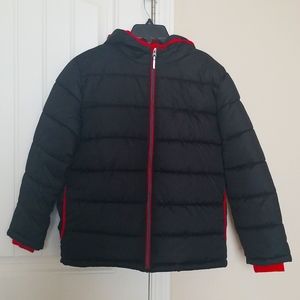 Boys Faded Glory XL (14-16) Fleece Lined Winter Puffer Coat
